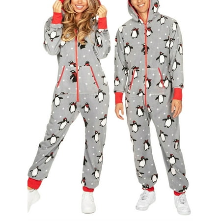 

Adult Onesie Pajamas Christmas Matching Pajamas For Couples Mens Pajamas Set Family Pjs One Piece Hoodie