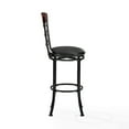 thumbnail image 6 of Highland Swivel Bar Stool in Black Gold with Black Cushion, 6 of 10