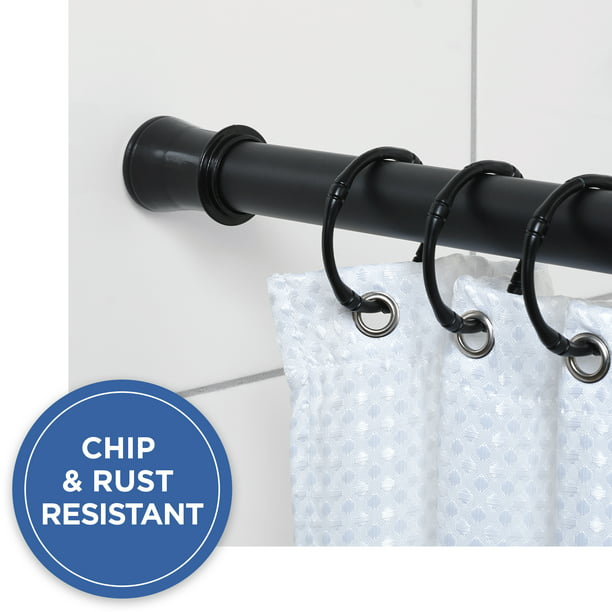 Easy Hang Adjustable Shower Curtain, How To Hang An Adjustable Shower Curtain Rod