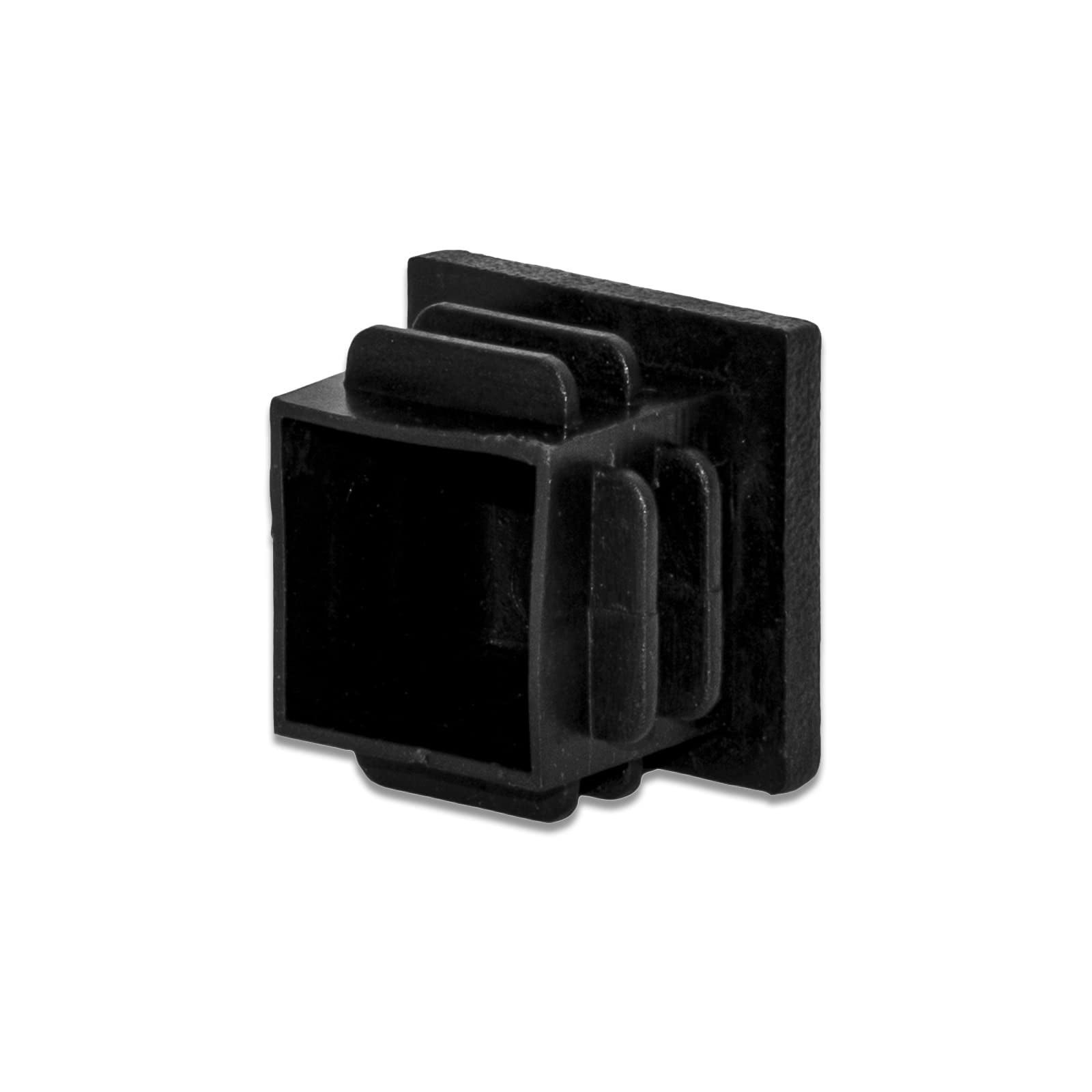 Flyshop 40mm Plastic Tube Inserts - 4-Pack Black Furniture Leg Caps For Chairs & Tables