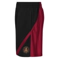 thumbnail image 4 of Youth Outerstuff  Black/Red Atlanta United FC Color Blocked Shorts, 4 of 4
