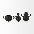 thumbnail image 5 of Black Matte Metal Italian Inspired Vase, 5 of 6