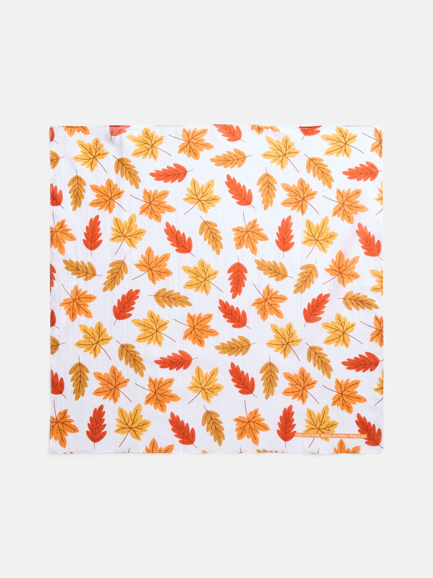 Way To Celebrate Halloween Women's Autumn Leaves Bandana, One Size, Ivory/Multi