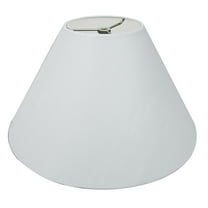 Royal Designs 18" Coolie Empire Hardback Lamp Shade White