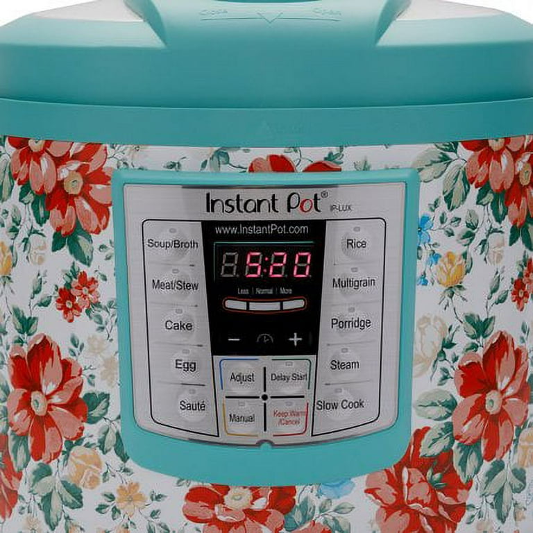 The Pioneer Woman Instant Pot LUX60 6 Qt Vintage Floral 6-in-1 Multi-Use  Programmable Pressure Cooker, Slow Cooker, Rice Cooker, Saute, Steamer, and  Warmer - Wa…