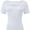 White, variant on Womens Summer Short Sleeve T Shirts Slim Fit One Piece Cutout Scoop Neck Going Out Date Night Tops