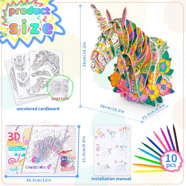 Dikence Crafts for Kids Age 6-10, Unicorn Arts for 8-12 Year Old