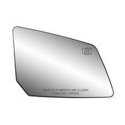 30223 - Fit System Passenger Side Heated Mirror Glass w/ backing plate, GMC Acadia 07-17, Saturn Outlook 07-10, 5 5/ 8" x 7 13/ 16" x 10 1/ 8" (w/ o Blind Spot) Fits select: 2017 GMC ACADIA LIMITED