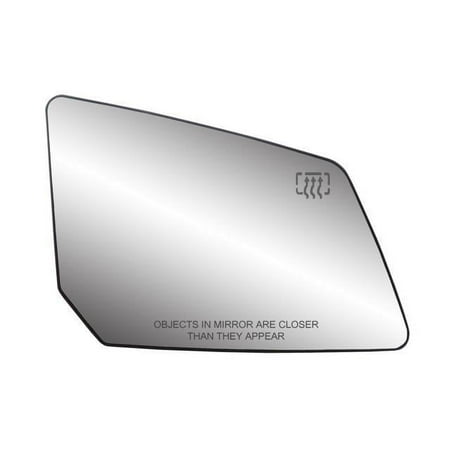 30223 - Fit System Passenger Side Heated Mirror Glass w/ backing plate, GMC Acadia 07-17, Saturn Outlook 07-10, 5 5/ 8" x 7 13/ 16" x 10 1/ 8" (w/ o Blind Spot) Fits select: 2017 GMC ACADIA LIMITED