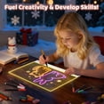 thumbnail image 4 of Tablero de Dibujo LED Recargable HVMVNV para Niños con Accesorios, 4 of 6