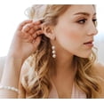 thumbnail image 4 of Aretes De Perlas Naturales Cultivadas Para Mujer Colgantes Pendientes Largos Hermosos Y Elegantes Para Dama, 4 of 4