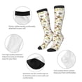 thumbnail image 3 of Rateoe Donut Sloth Pattern Women’s Knee High Crew Socks,Trouser Socks Comfortable, Breathable, Moisture-Wicking and Soft, 3 of 6