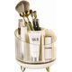 thumbnail image 1 of Makeup Brush Holder Organizer, 360 Rotating Cosmetics Holders Storage Container, Clear Spinning Desktop Makeup Tools Holder for Vanity, Bathroom Count, 1 of 4