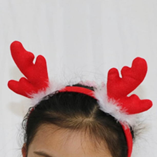 1 Pieza Diadema Reno Christamas Juguetón Decoraciónes De Suministro De Envoltorio preestablecer De Marrón + rojo Yotijar Diadema de Navidad