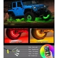 thumbnail image 5 of Forten Kingdom 17" Dream Chasing Color Light Flow Double Sides Illuminated LED Wheel Rings Lights w/Turn Signal and Braking Functionand for Truck All Jeep Offroad Bluetooth Controller, 5 of 6
