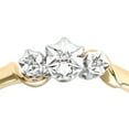 thumbnail image 3 of 9ct Gold Jewelco London Round 1pts Diamond Illusion Star Trilogy Ring, 3 of 8