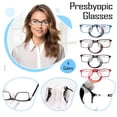 thumbnail image 2 of HBMYN Magnetic Reading Glasses Men Women 2.0,Front Connect Adjustable Temples Eyeglass Around Neck Hanging Computer Readers for Presbyopia,Black, 2 of 9