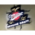 thumbnail image 2 of Queen Sense 24"x22" MGD MillerS Genuine Draft LED Sign Light Neon Signs With Dimmer Party Home Wall Decor Lights W124MGDBS1855VVD-XLED, 2 of 4
