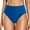 Dark Blue, variant on Womens High Waisted Bikini Bottom Full Coverage Swim Bottoms Tummy Control Bathing Suit Swimsuit Shorts Black L