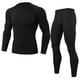 thumbnail image 1 of Sonducket Conjuntos de ropa interior térmica de invierno para hombre, Calzoncillos largos a prueba de viento, mallas elásticas de manga larga, traje para conjuntos de ropa Negro SG Sonducket AP013580-05, 1 of 6