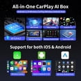 thumbnail image 7 of Magic Carplay Ai Box 2.0 Max with Netflix/YouTube/Hulu/Prime Video/TF card support, Qualcomm Multi-core Streaming Video Box with Wireless CarPlay and Android Auto Adapter, 7 of 7
