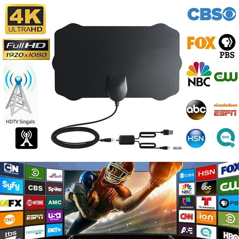 5600+ Mile Range Indoor Digital TV HDTV Antenna - UHF/VHF 1080p 4K Ready