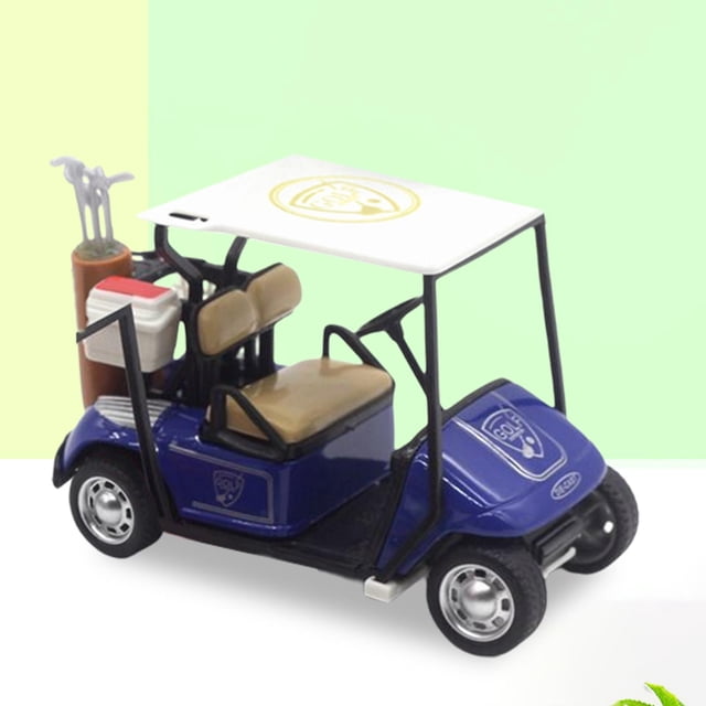 Coche de Juguete de Aleación Perfecl Modelo de Carrito de Golf Azul