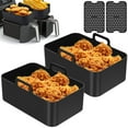 thumbnail image 3 of Silicone Pot for Ninjas Dual Air Fryer Reusable Silicone Air Fryer Liner Easy Cleaning Food Safe Air Fryer Accessories Air Fryer Rack Accessories for Air Fryer Oven Microwave, 3 of 3