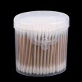 thumbnail image 1 of Wooden Stick Cotton Swabs Qtips Double Tipped With Cotton Heads- Multipurpose, Safe, Highly Absorbent & Hygienic, 1 of 4