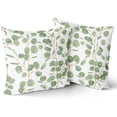 thumbnail image 2 of Spring Sage Green Leaf Pillow Covers 20x20 Set of 2, Eucalyptus Floral Watercolor Pillow Cushion Cases, Grey Seafoam Leaves Modern Throw Pillows Cover Decor Gifts for Bed Couch Sofa Living Room, 2 of 6