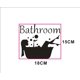 thumbnail image 2 of Pegatina para puerta de baño de mujer, decoración de pared, pegatina para inodoro, accesorios divertidos y lindos, póster para decoración de habitación de niña, 2 of 5