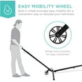 Portable HeavyDuty 9ft Steel Hammock Stand w/Builtin Wheel, Carrying