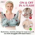 thumbnail image 5 of FHTECO Floral Bras for Older Women Breathable Mesh T-Shirt No Wire Bra for Women Soft Plus Size Comfortable Bra, 5 of 8