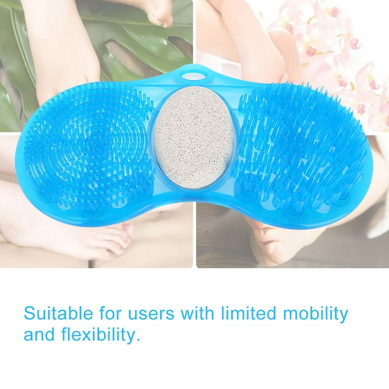 Foot Scrub Acupressure Massager, Foot Rasp Foot File And Callus Remover  Bath Shower Anti Slip Mat, Pumice Stone Exfoliating Foot for Both