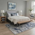 thumbnail image 4 of Runner Rug Non Slip 2x7  Washable For Hallways Kitchen Abstract Modern Rugs Low Pile Lightweight Carpet Runners Entryway Bedroom Laundry Haze Blue, 4 of 6