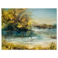 thumbnail image 2 of Arbres au Bord du Lac - Toile Imprimée d'Art de Paysage, 2 of 3