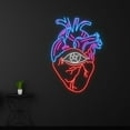 thumbnail image 3 of Handmadetneonsign Custom Human Heart Eye Neon Sign, Human Eye Heart LED Light, Heart Neon Led Light, 3 of 5