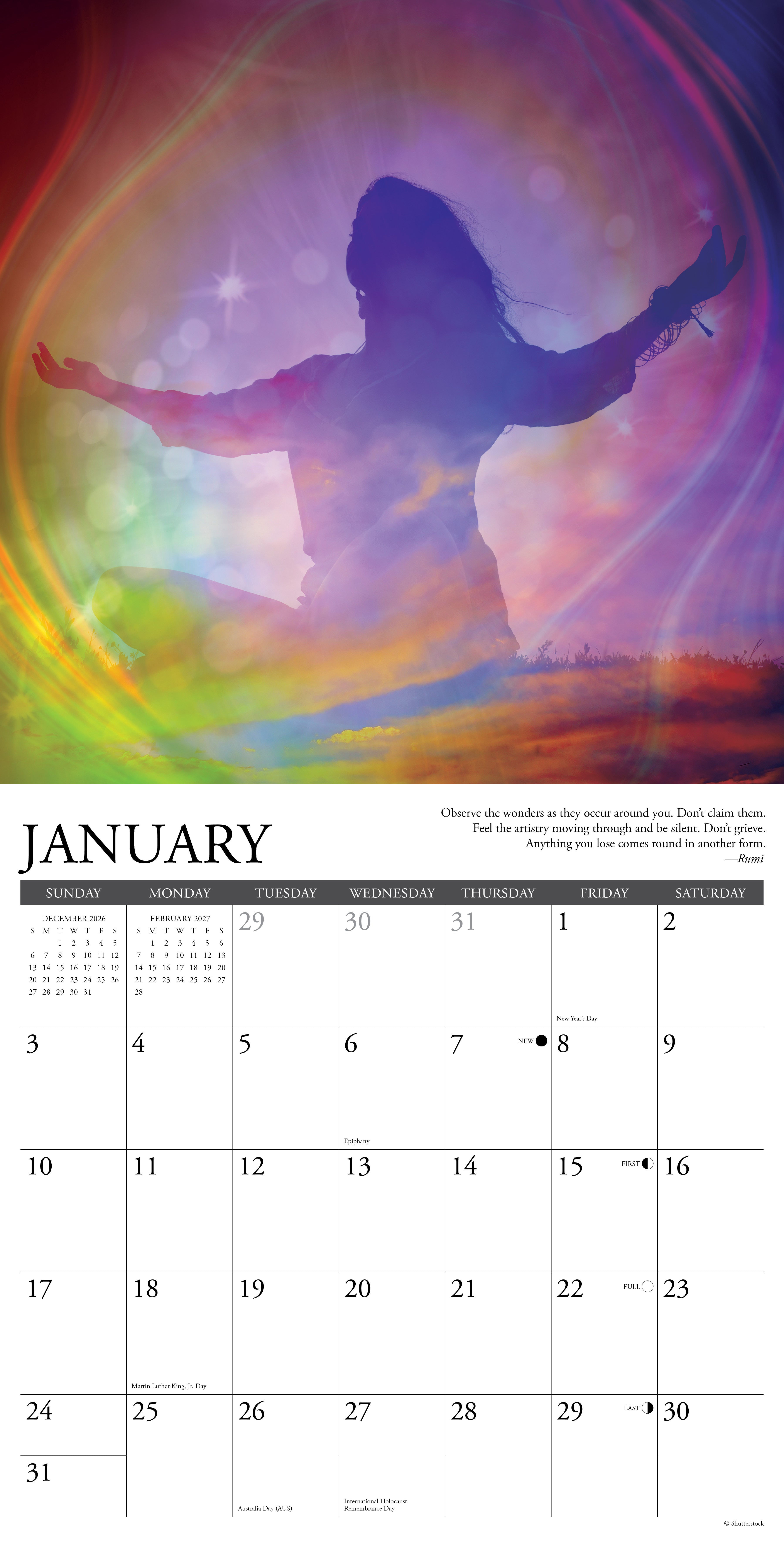 Willow Creek Press, Zen 2027 Wall Calendar