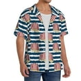 thumbnail image 4 of Xecao offers the Popcorn for Men's Casual Short-sleeved Shirt, a button-up collared shirt with a pocket, perfect for beach vacations and yacht travel in the X-Large size., 4 of 7