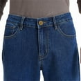 thumbnail image 4 of Coevals Club Men's classical jeans blue regular high quality five-pocket pants for men casual pants 30L 3# Medium Stonewash 30, 4 of 7