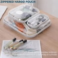 thumbnail image 3 of Estuche Transparente Duro de Plástico con Cierre - Caja de Almacenamiento Transparente, 3 of 5