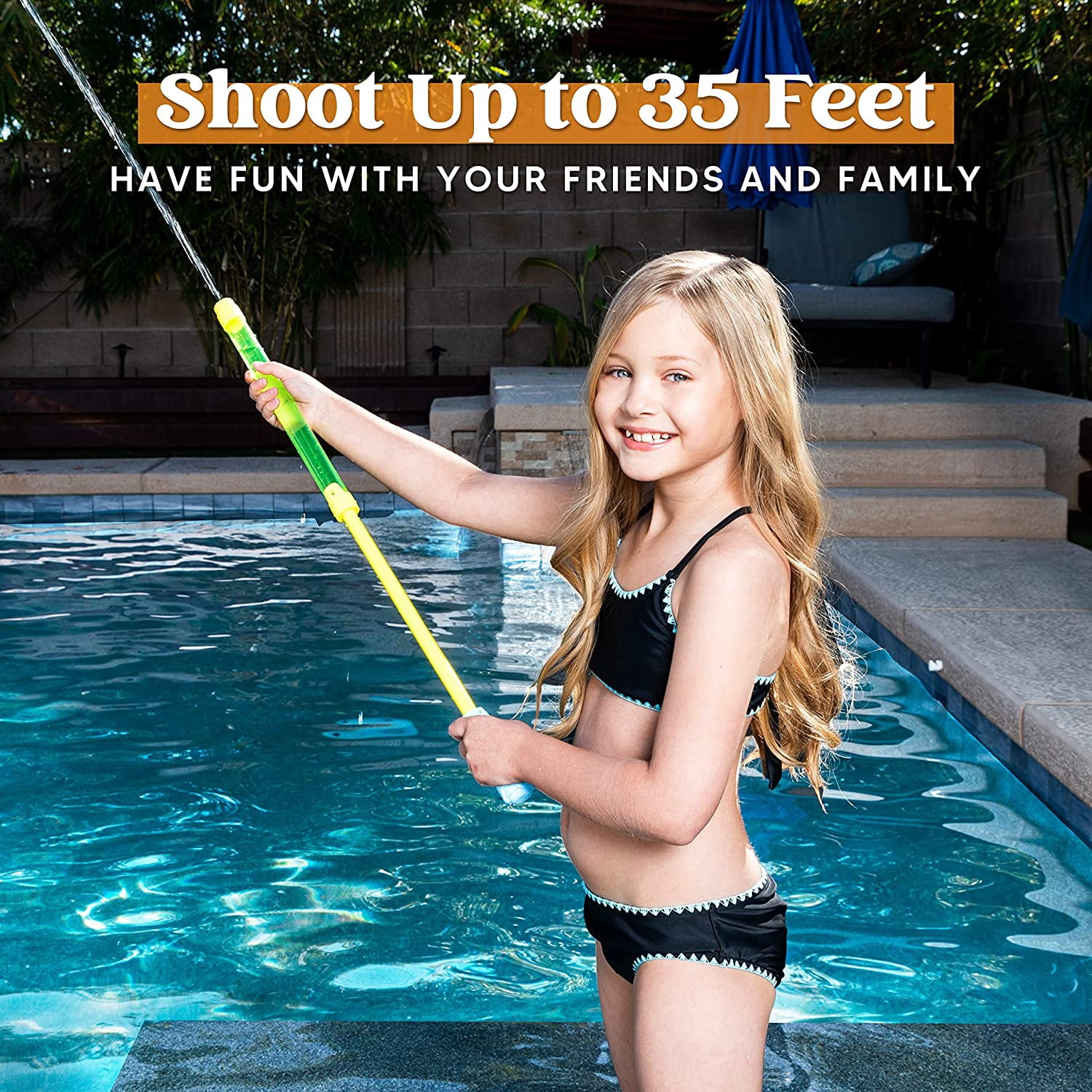 18 Pack 16.5'' Water Gun,Super Soaker Blaster Squirt Guns, Bulk Summer Outdoor Swimming Pool, Backyard, Beach Water Game Fighting Play Pool Toys