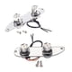 thumbnail image 2 of GE217 Wired Loaded Prewired Control Plate Harness Switch Knobs for TL Guitar Parts (Silver), 2 of 2