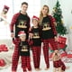 thumbnail image 3 of Pijamas familiares navideños a juego, Let's Get Lit Christams en julio, conjuntos de pijamas negros de manga larga, 3 of 4