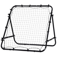 thumbnail image 1 of Soozier Rebounder Net Soccer Kickback Target Goal Kids Adults Football Training Aid Multi-Sports Practice Adjustable Black, 1 of 9