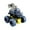 Blue, variant on QIPOPIQ Clearance Remote Control Construction Vehicles Toys Sport Utility Four-Wheel-Drive Inertial Vehicle Children's Dinosaur Toy Car Four-Wheel-Drive