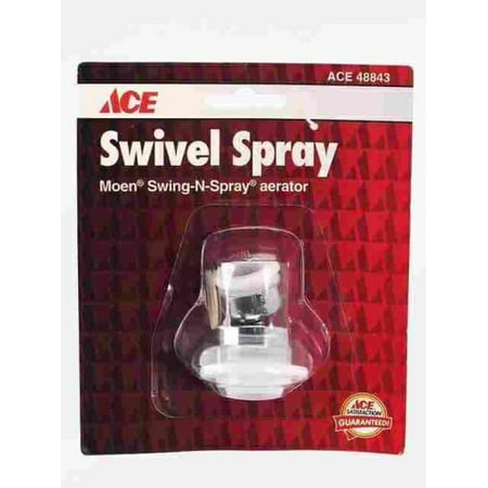 Ace White Dual Thread Swivel Spray Aerator, 48843