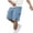 (NEW14)Light Blue, variant on Thousandth Men's Solid Color Durable Loose Fashionable Elastic Waist Pocket Casual Workwear Shorts Work Cargo Shorts