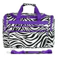 thumbnail image 4 of World Traveler 19-inch Carry-On Shoulder Duffel Bag - Blue Trim Zebra, 4 of 7