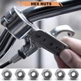 thumbnail image 5 of Wegoup Tuercas De Seguridad De Acero Inoxidable De 1/4"-20, Paquete De 28 Tuercas Hexagonales De Inserción De Nailon A2-70, Autobloqueantes, Rosca Gruesa De Acero Inoxidable 304, Acabado Brillante, 5 of 5